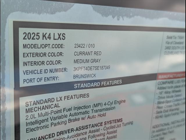 2025 Kia K4 LXS Chattanooga TN