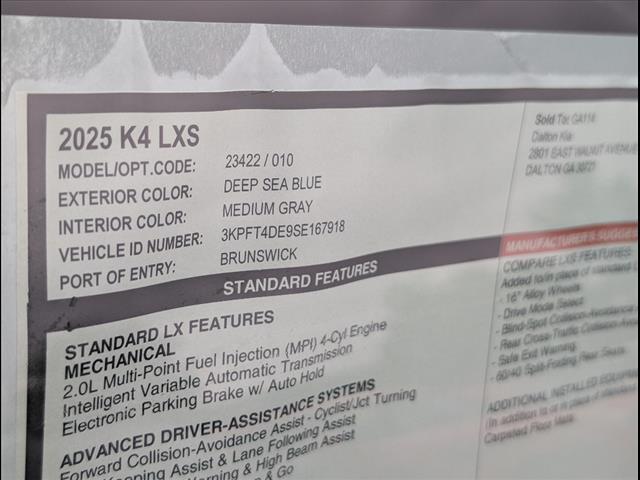 2025 Kia K4 LXS Chattanooga TN