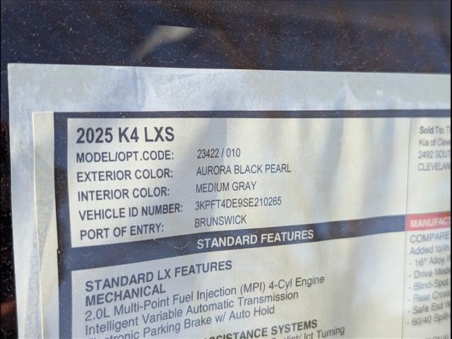 2025 Kia K4 LXS Chattanooga TN