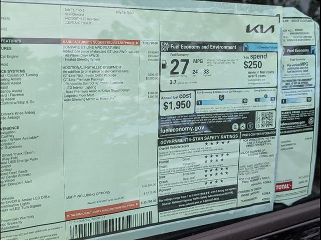 2025 Kia K5 GT-Line AWD Chattanooga TN