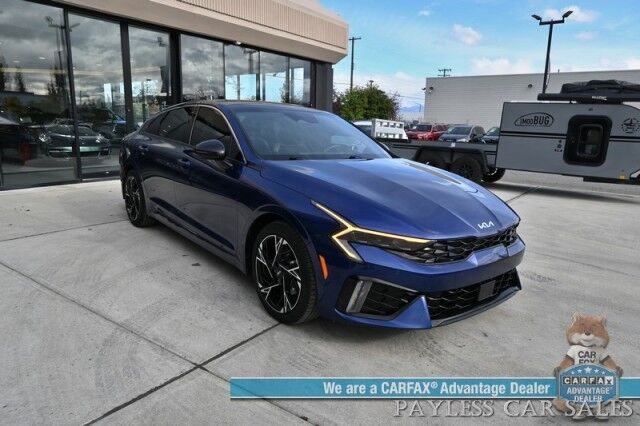 2025 Kia K5 GT-Line / AWD / Premium Pkg / Auto Start / Power & Heated Leather Seats / Heated Steering Wheel / Nav / Sunroof / Bose Speakers / Adaptive Cruise / Lane Depart & Blind Spot / Apple CarPlay & Android Auto / 1-Owner Anchorage AK
