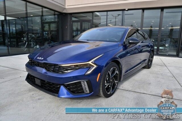 2025 Kia K5 GT-Line / AWD / Premium Pkg / Auto Start / Power & Heated Leather Seats / Heated Steering Wheel / Nav / Sunroof / Bose Speakers / Adaptive Cruise / Lane Depart & Blind Spot / Apple CarPlay & Android Auto / 1-Owner Anchorage AK