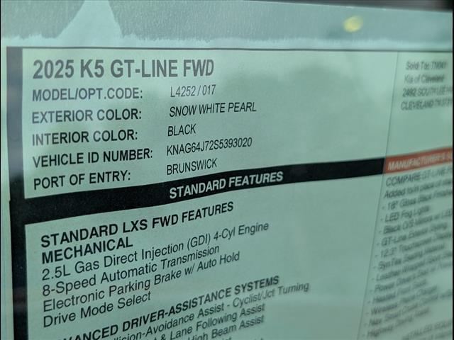 2025 Kia K5 GT-Line FWD Chattanooga TN