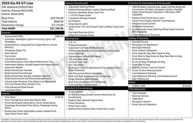 2025 Kia K5 GT-Line Raleigh NC