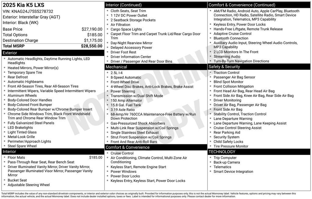 2025 Kia K5 LXS Akron OH