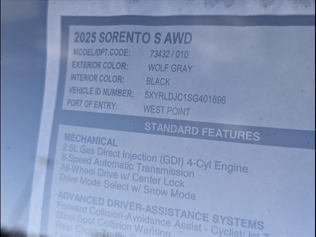 2025 Kia Sorento S Chattanooga TN