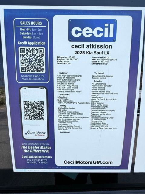 2025 Kia Soul LX Kerrville TX
