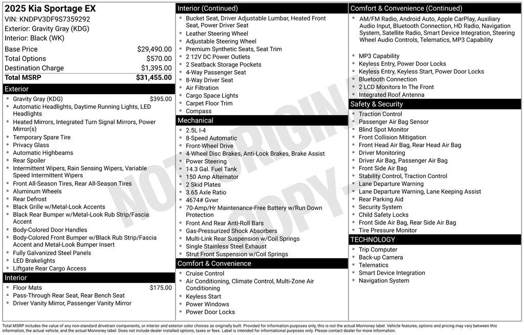 2025 Kia Sportage EX OR