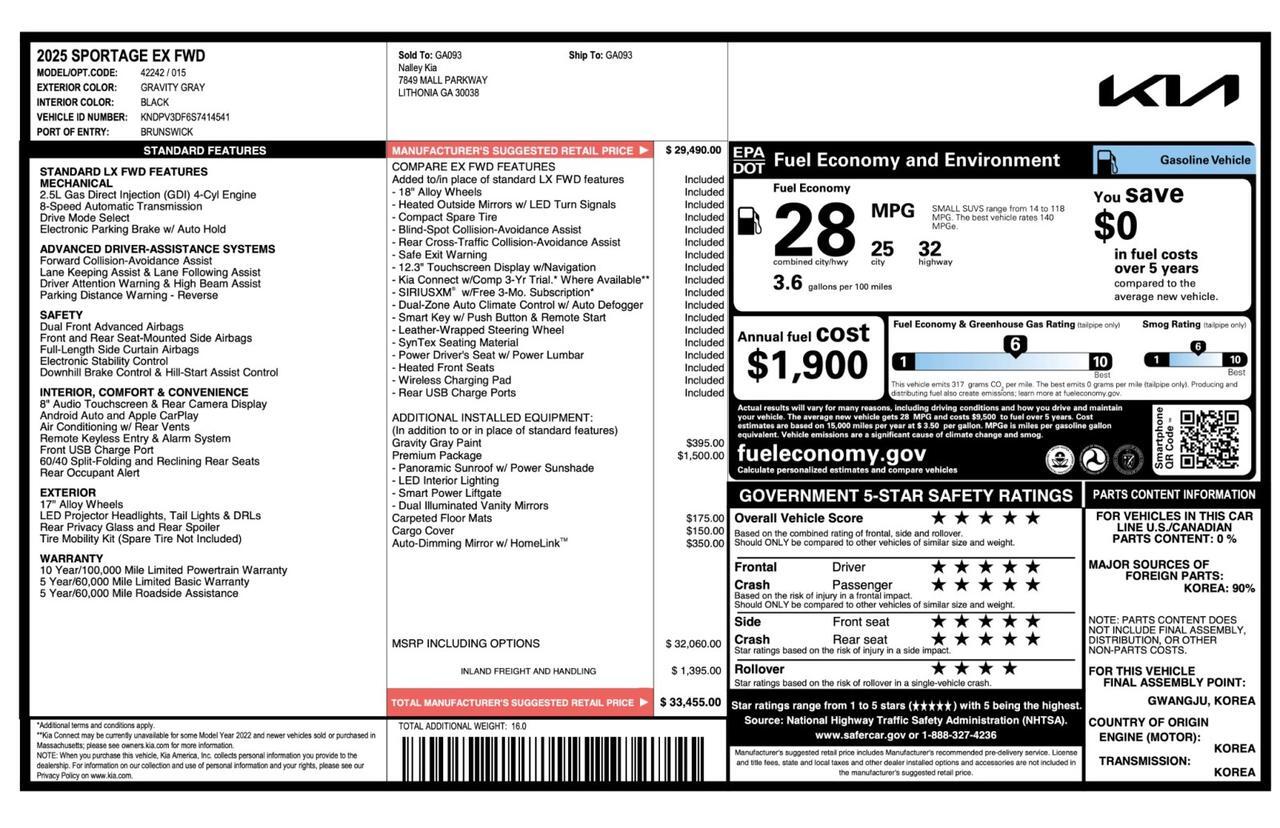 2025 Kia Sportage EX