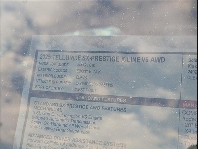 2025 Kia Telluride SX Prestige X-Line Chattanooga TN