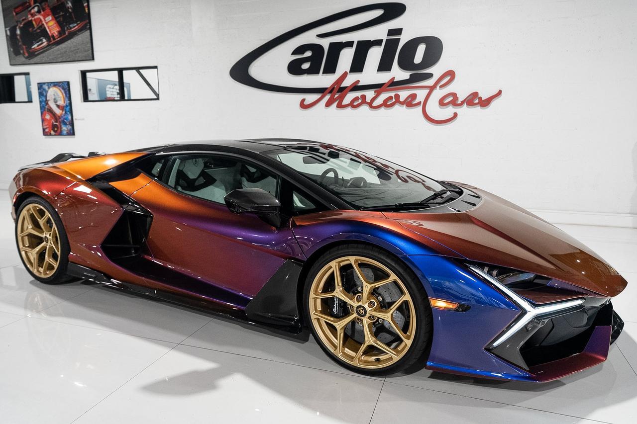 2025 Lamborghini Revuelto AD PERSONAM ALPHA BUILD! Blu Hal paint, Sportiva Bianco Leda/Viola Acutus interior AND MUCH MORE!! Fort Lauderdale FL