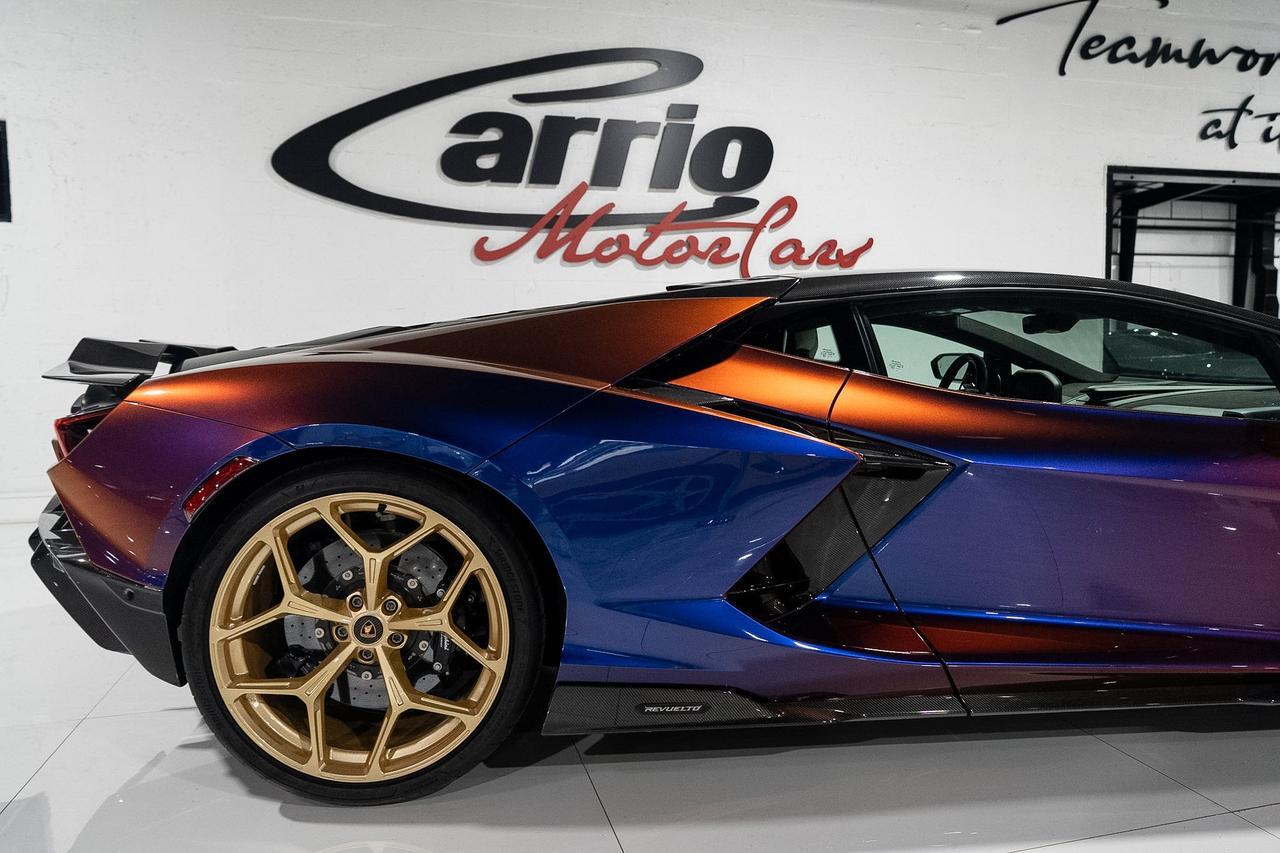 2025 Lamborghini Revuelto AD PERSONAM ALPHA BUILD! Blu Hal paint, Sportiva Bianco Leda/Viola Acutus interior AND MUCH MORE!! Fort Lauderdale FL