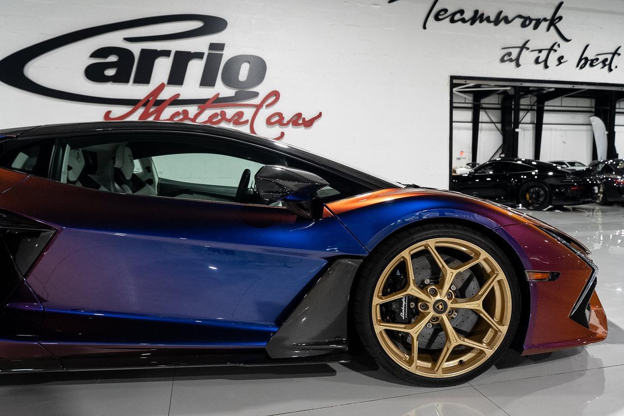 2025 Lamborghini Revuelto AD PERSONAM ALPHA BUILD! Blu Hal paint, Sportiva Bianco Leda/Viola Acutus interior AND MUCH MORE!! Fort Lauderdale FL