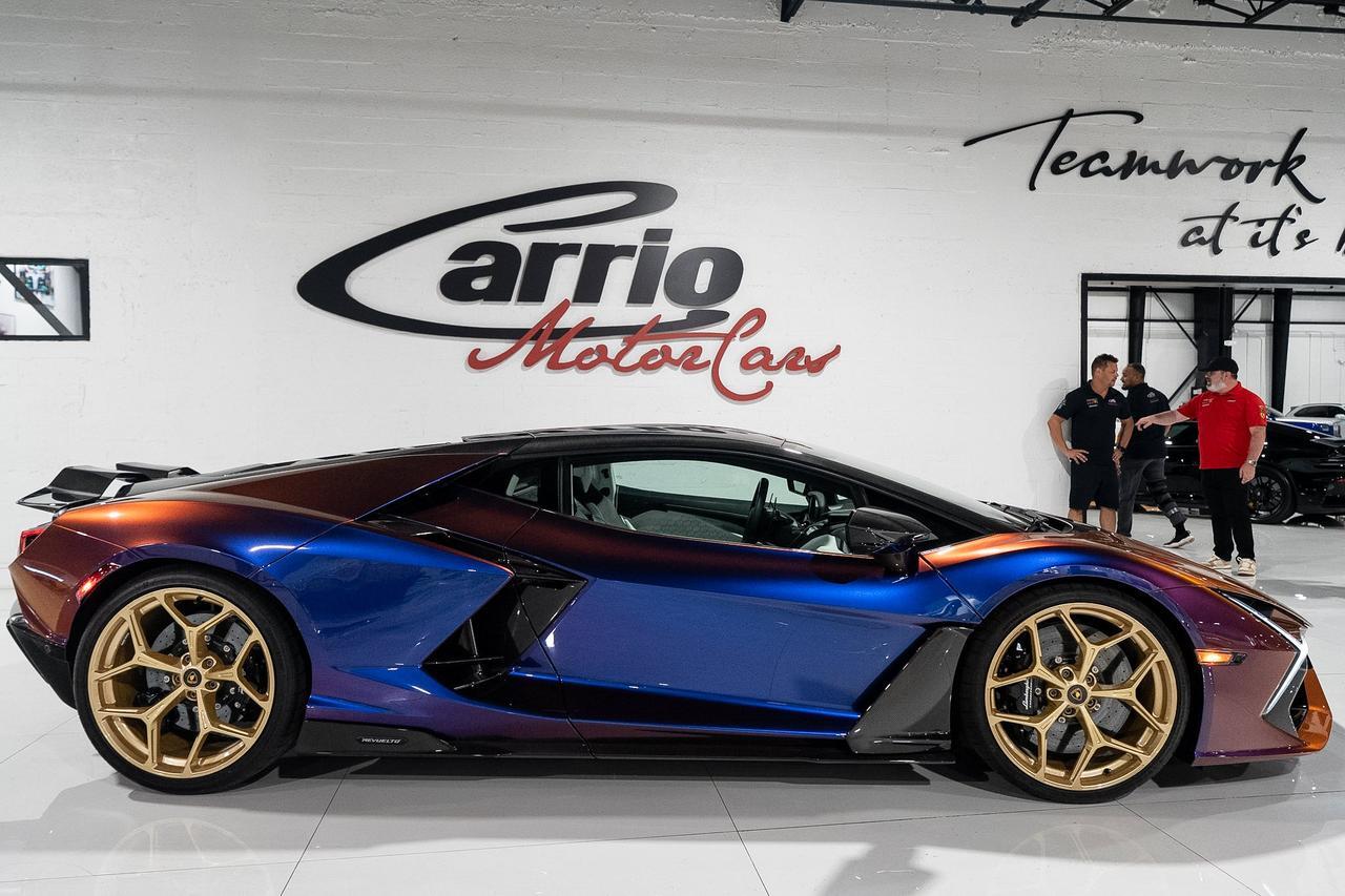 2025 Lamborghini Revuelto AD PERSONAM ALPHA BUILD! Blu Hal paint, Sportiva Bianco Leda/Viola Acutus interior AND MUCH MORE!! Fort Lauderdale FL