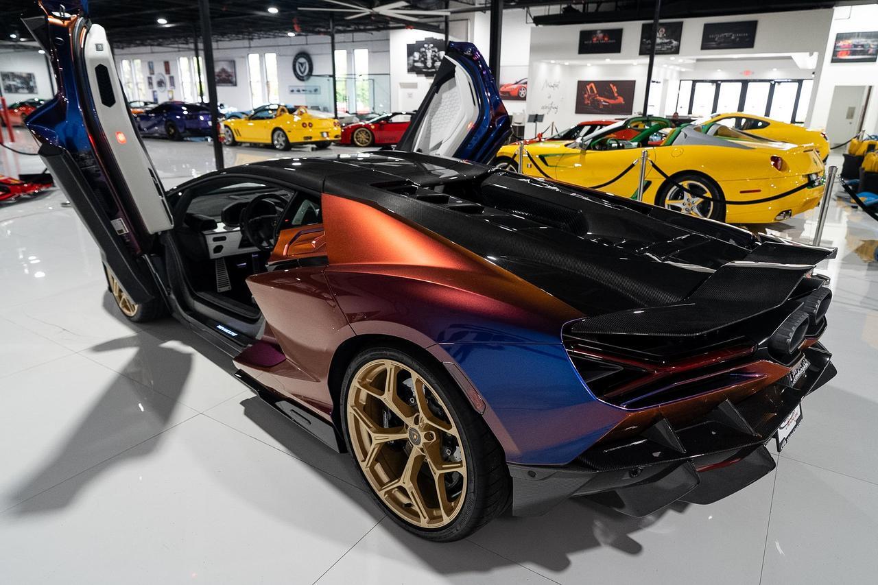 2025 Lamborghini Revuelto AD PERSONAM ALPHA BUILD! Blu Hal paint, Sportiva Bianco Leda/Viola Acutus interior AND MUCH MORE!! Fort Lauderdale FL