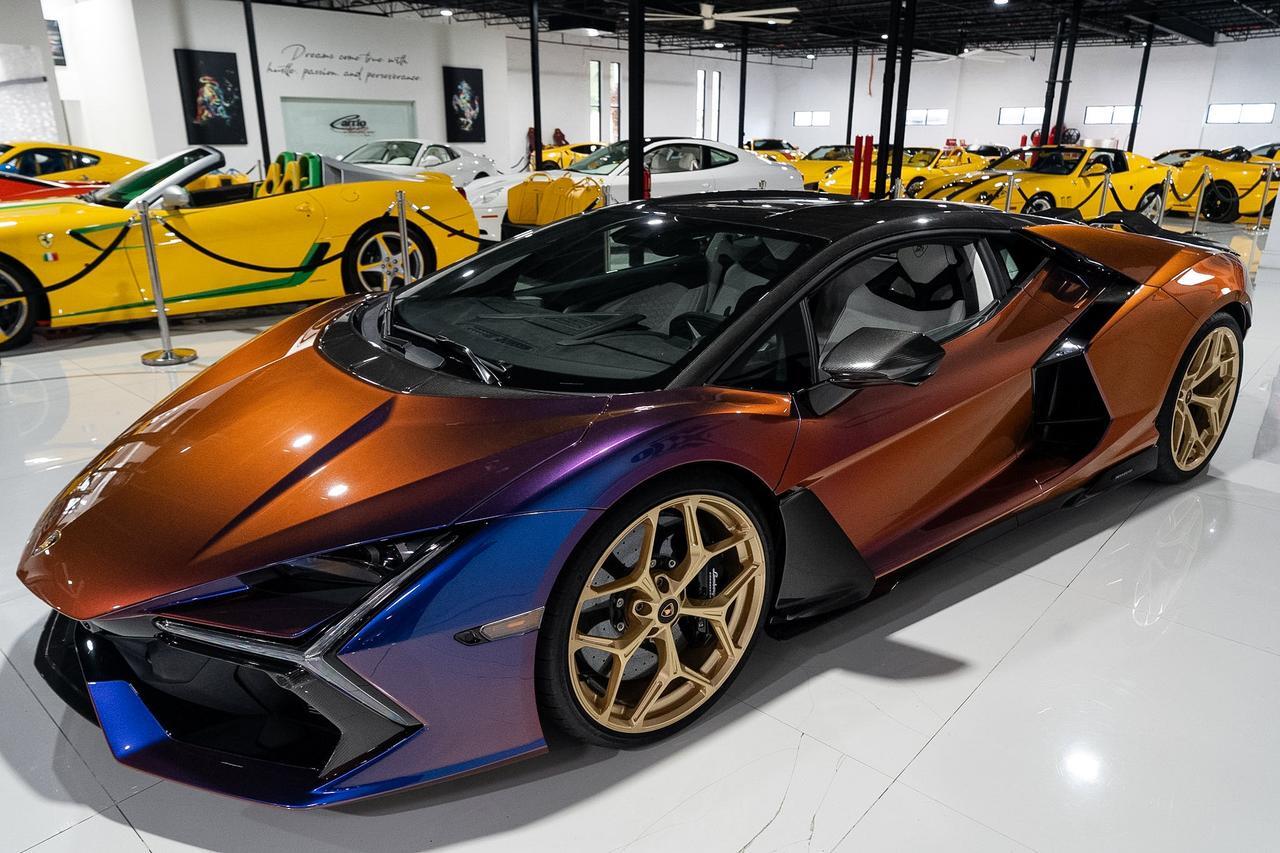 2025 Lamborghini Revuelto AD PERSONAM ALPHA BUILD! Blu Hal paint, Sportiva Bianco Leda/Viola Acutus interior AND MUCH MORE!! Fort Lauderdale FL