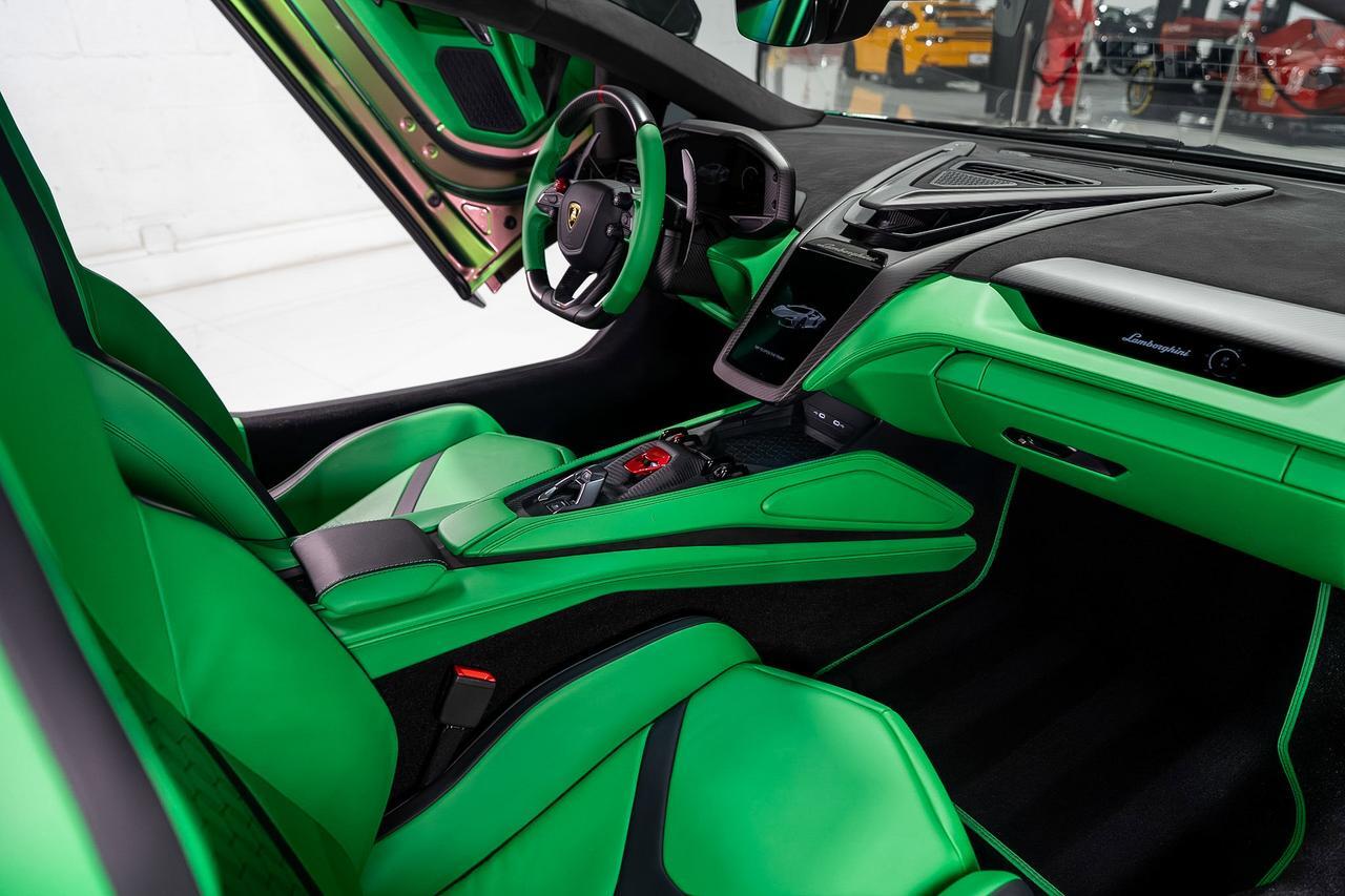 2025 Lamborghini Revuelto MASSIVE $874K WINDOW!! Verde Agave Lucido paint, Verde Viper interior, carbon galore AND MUCH MORE!! Fort Lauderdale FL