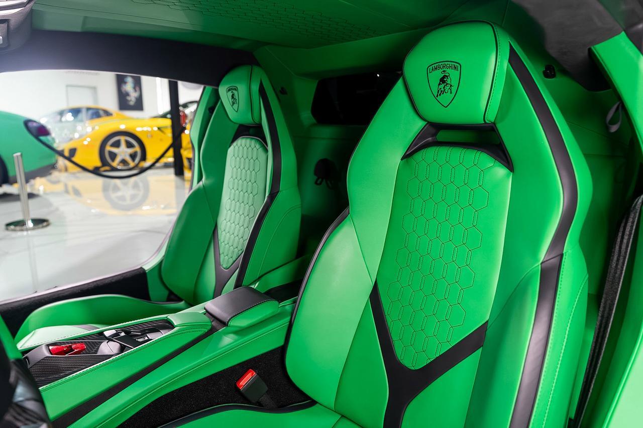 2025 Lamborghini Revuelto MASSIVE $874K WINDOW!! Verde Agave Lucido paint, Verde Viper interior, carbon galore AND MUCH MORE!! Fort Lauderdale FL