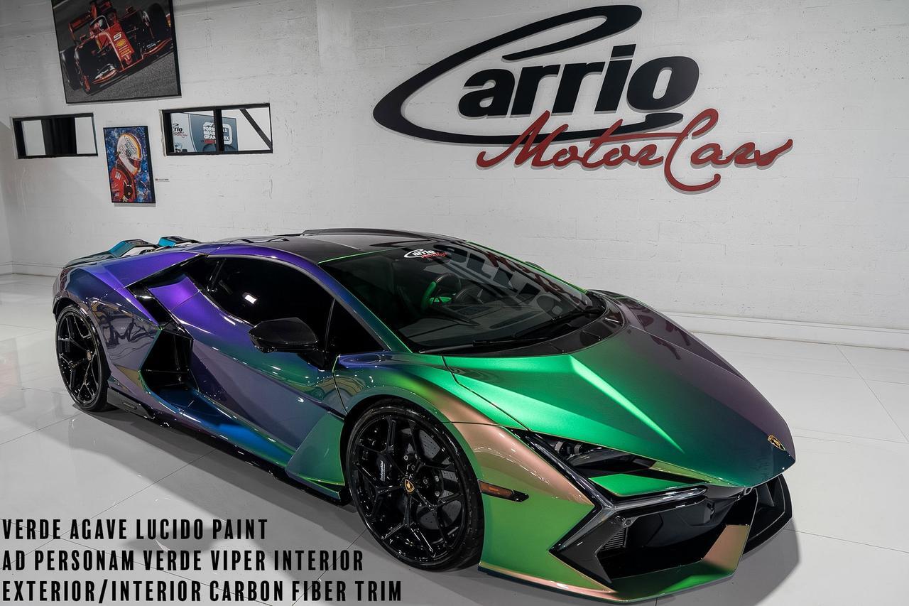 2025 Lamborghini Revuelto Verde Agave Lucido paint, Ad Personam Verde Viper interior, carbon galore AND MUCH MORE!!