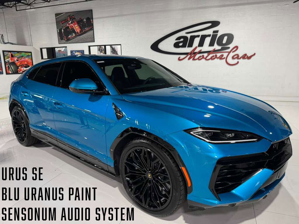 2025 Lamborghini Urus SE Blu Uranus paint,Sensonum audio system AND MUCH MORE!!