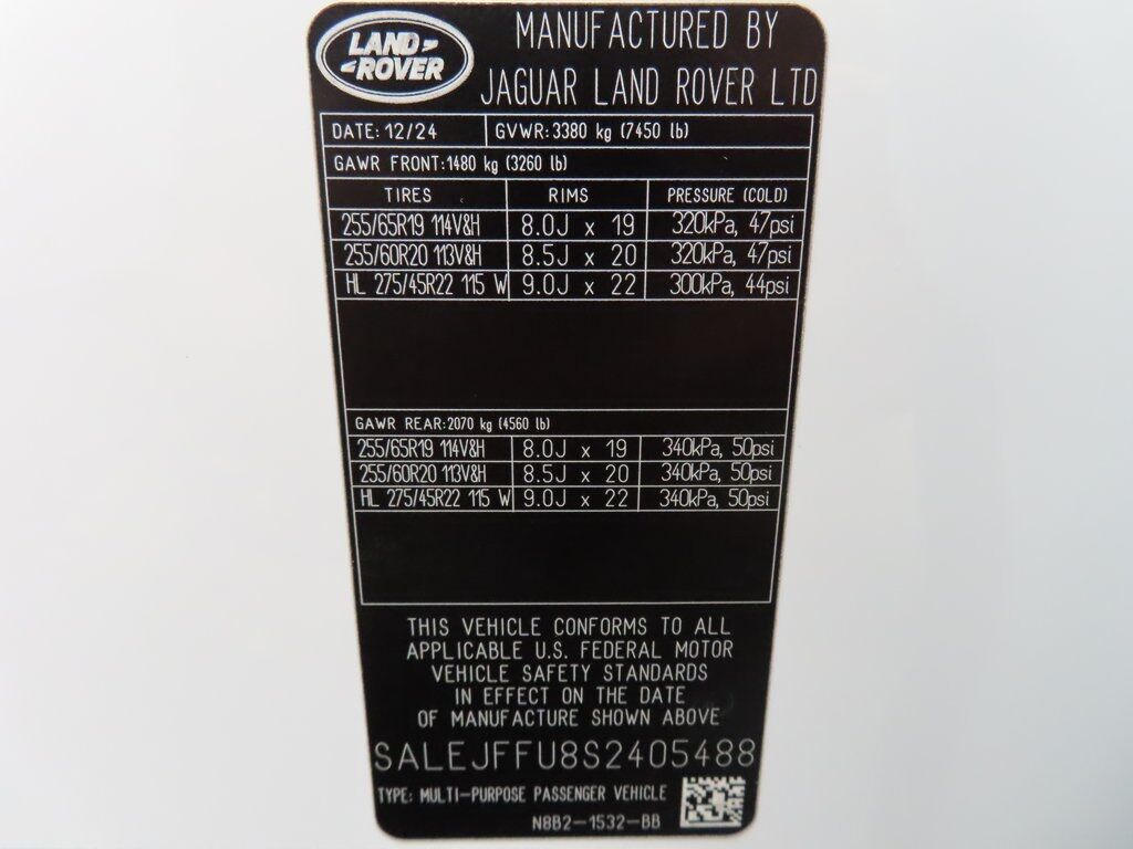 2025 Land Rover Defender 130 S AWD Fond du Lac WI