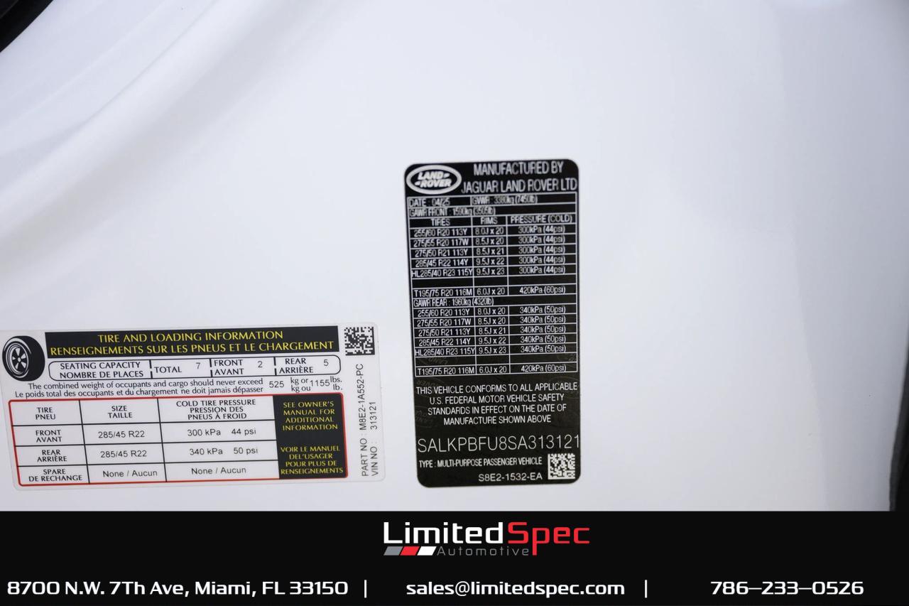 2025 Land Rover Range Rover SE Miami FL