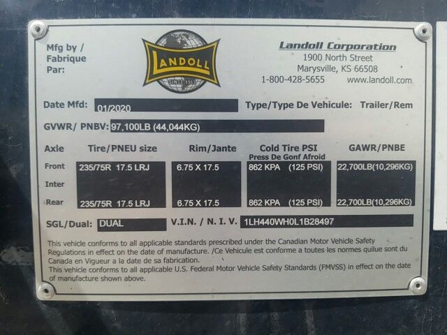 2025 Landoll 930E Traveling Tail Trailer Miami FL