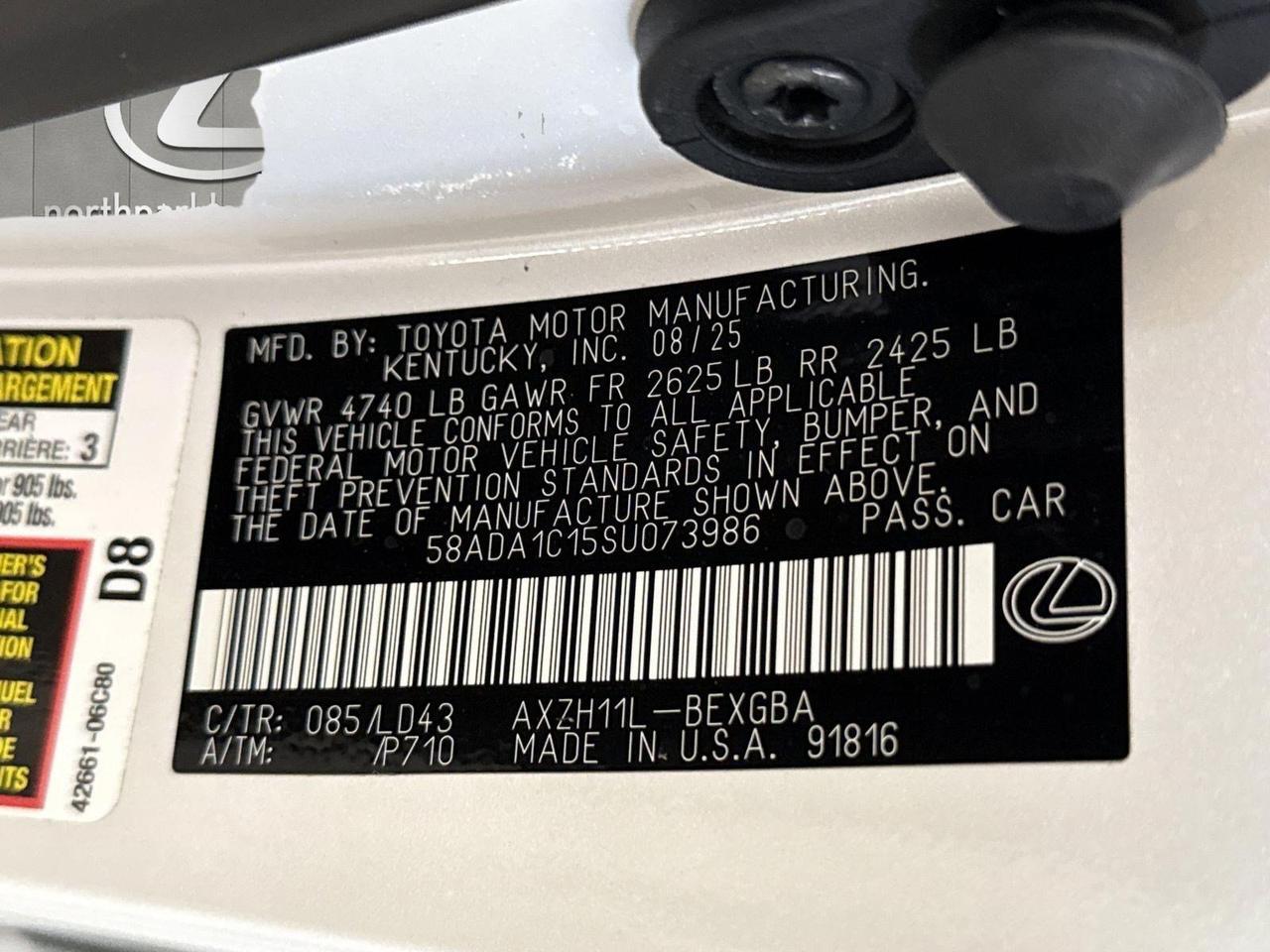 2025 Lexus ES 300h San Antonio TX