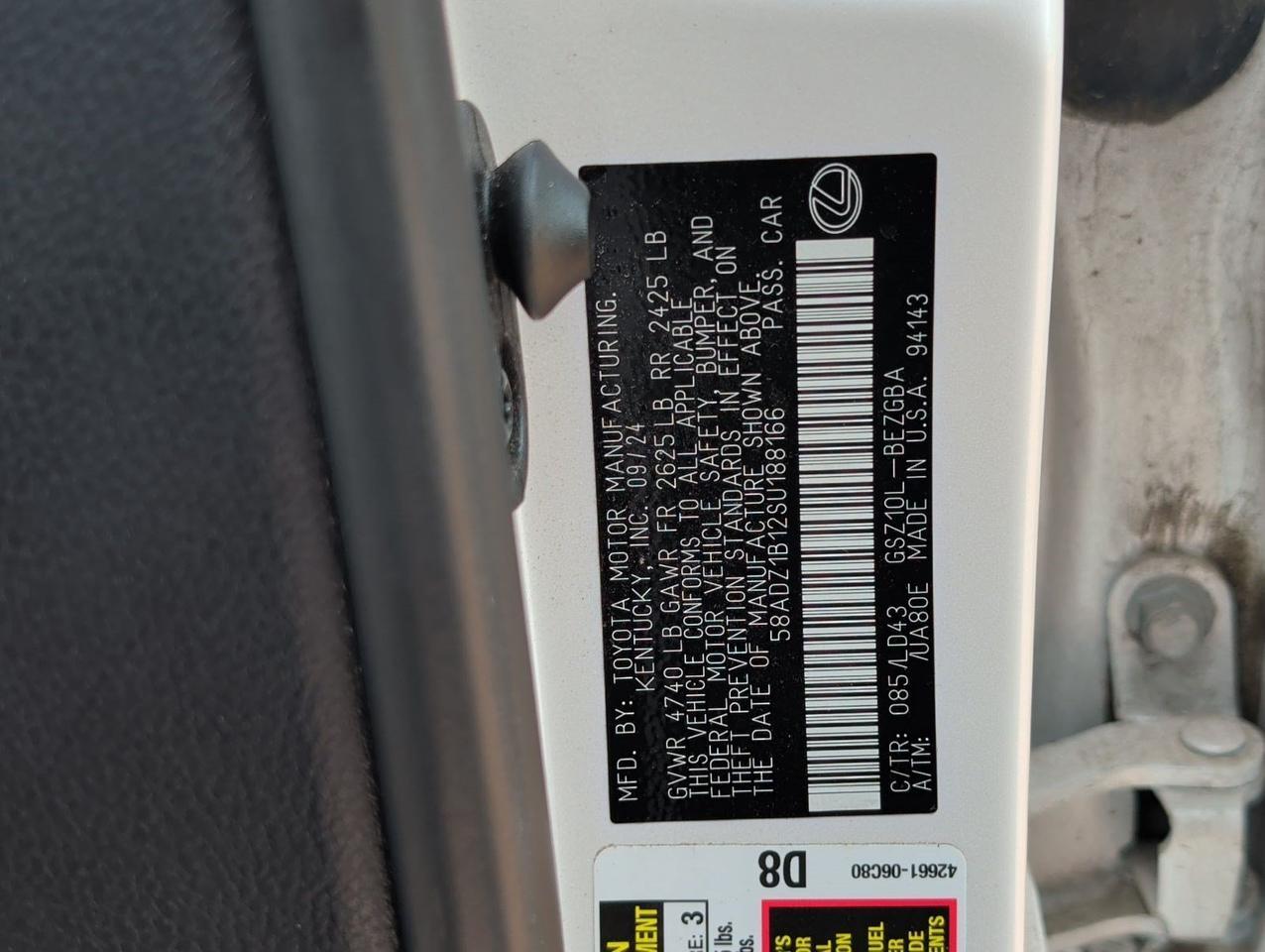 2025 Lexus ES 350 San Juan TX
