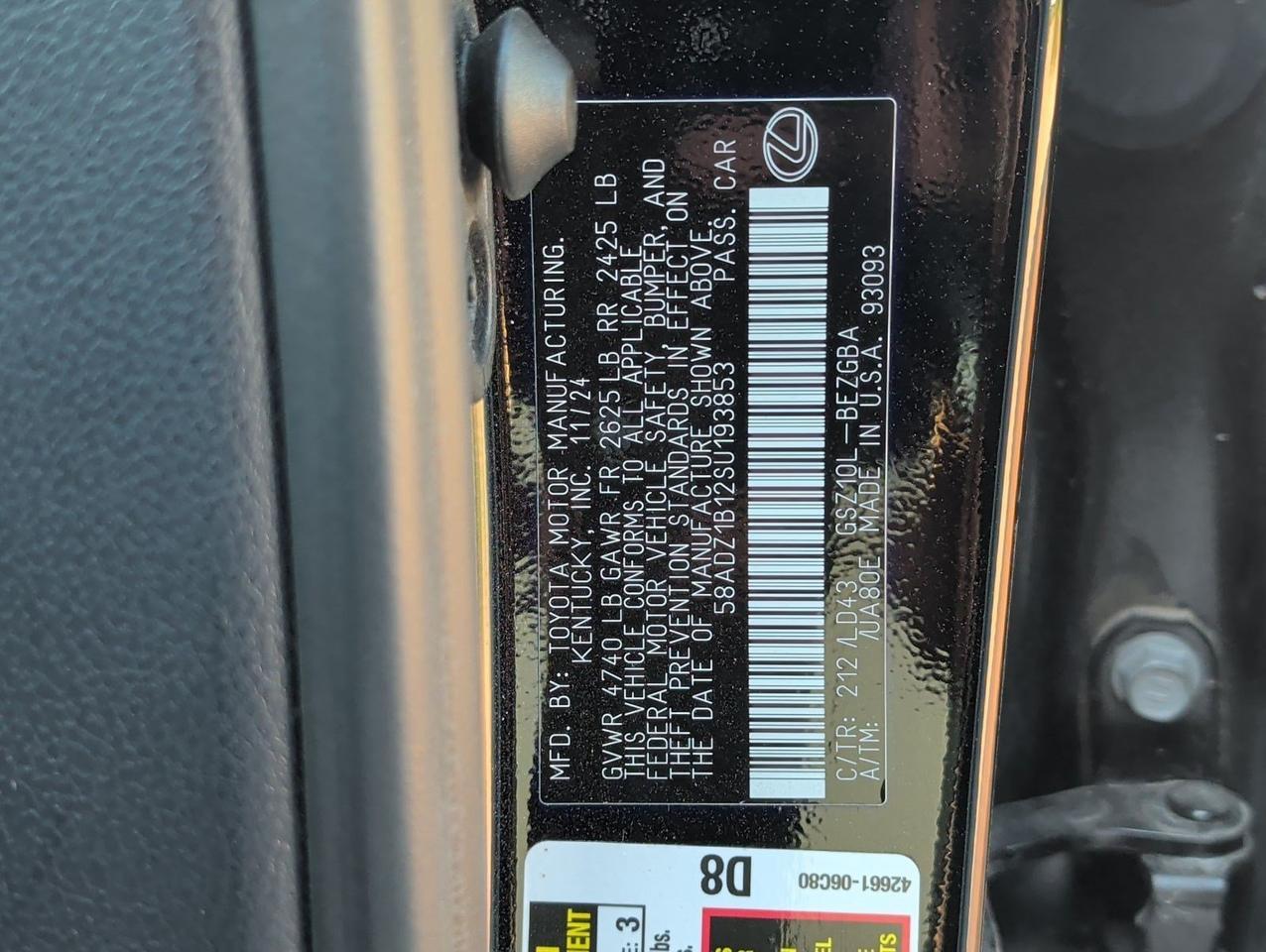 2025 Lexus ES 350 San Juan TX