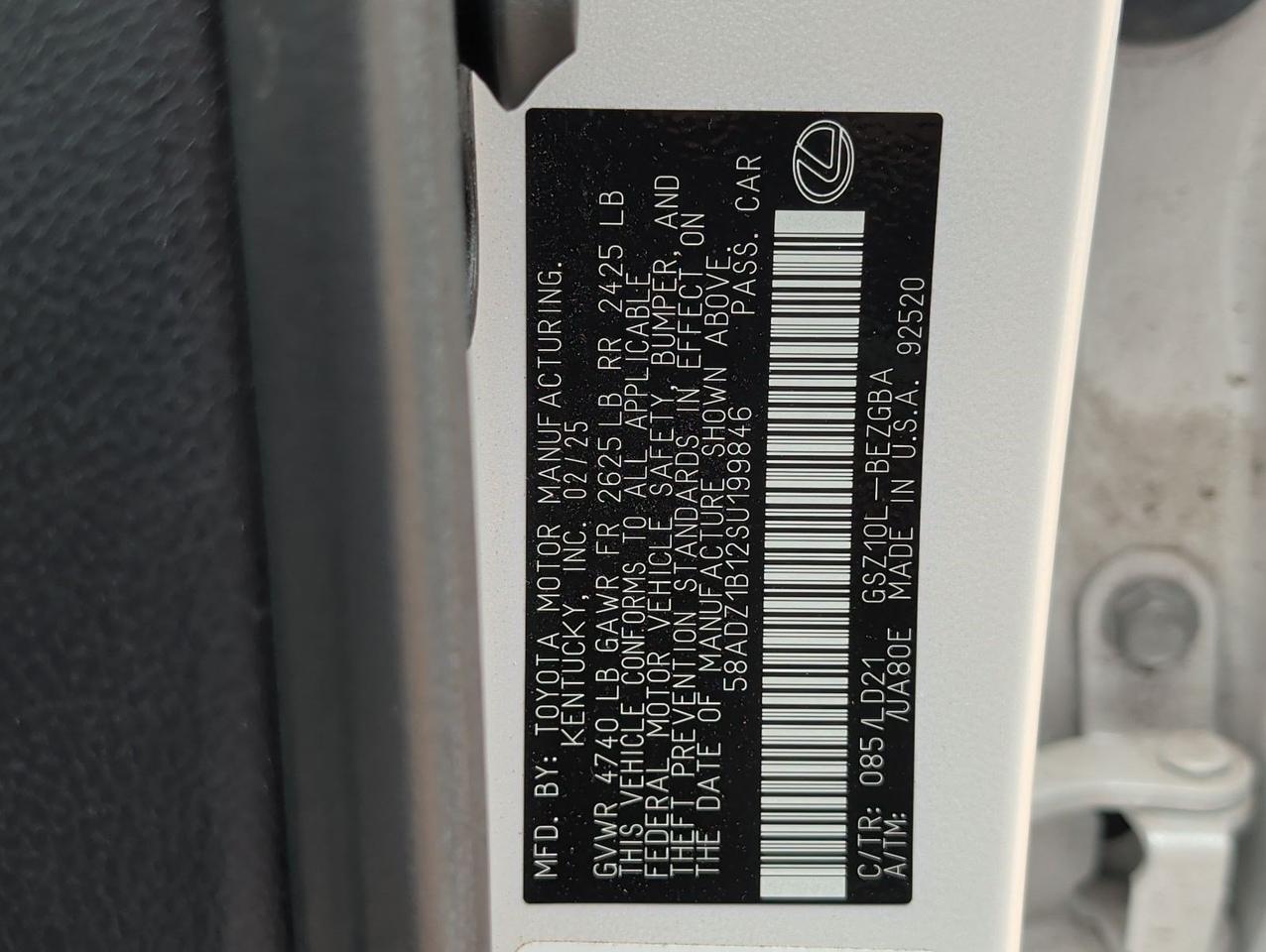 2025 Lexus ES 350 San Juan TX