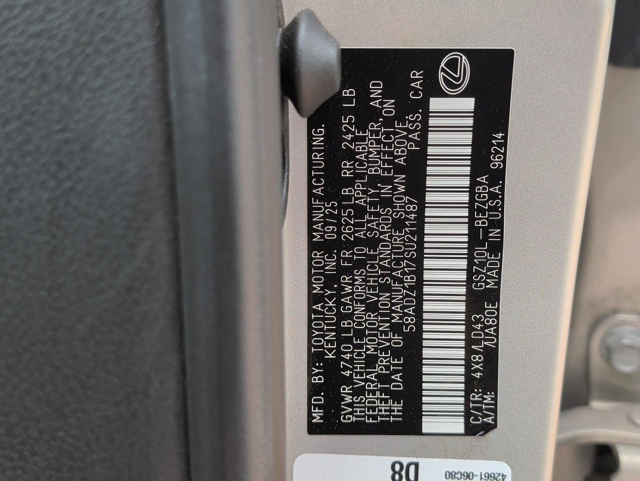 2025 Lexus ES 350 San Juan TX