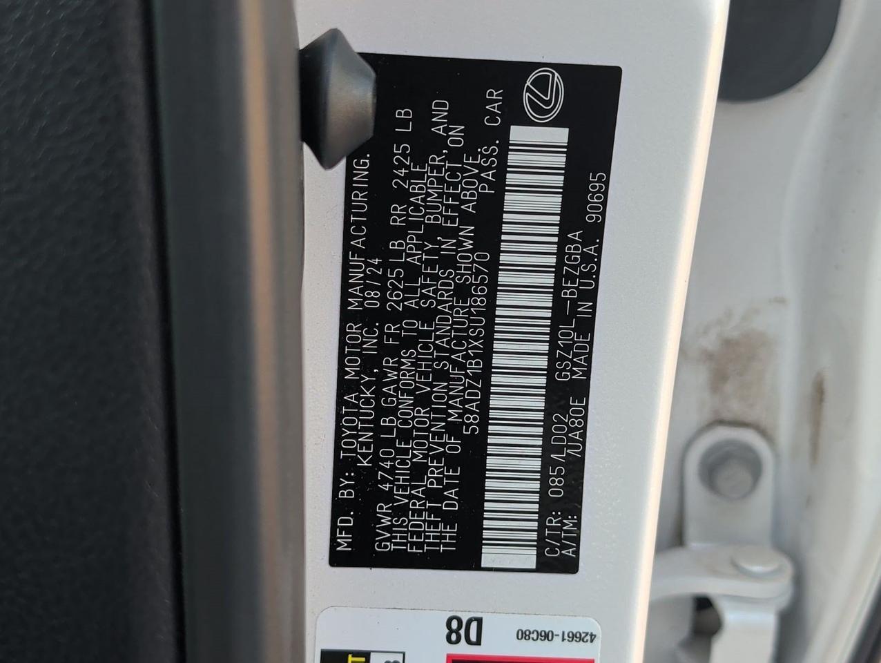 2025 Lexus ES 350 San Juan TX