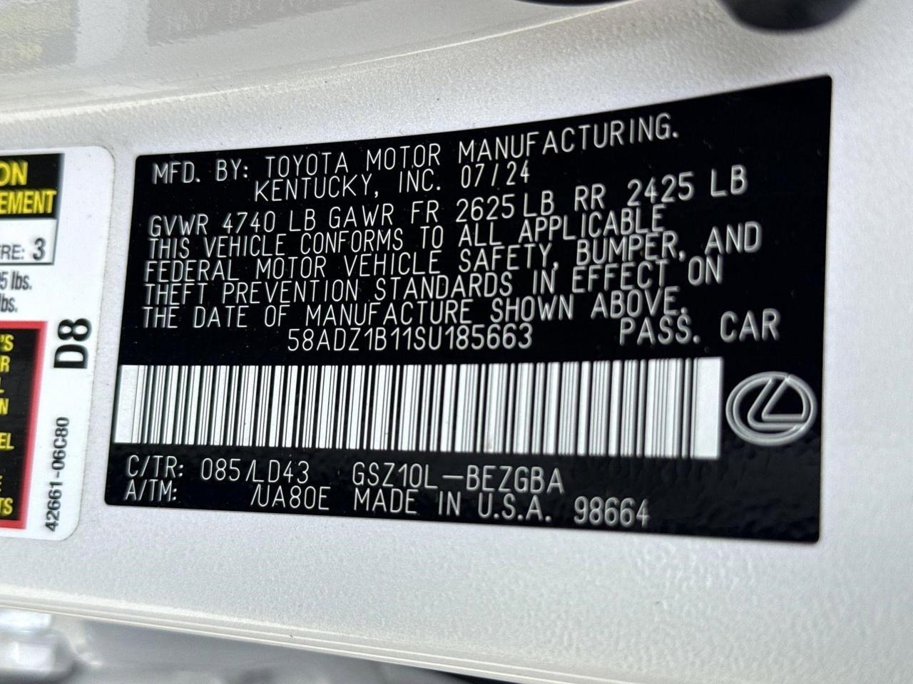 2025 Lexus ES 350 San Antonio TX