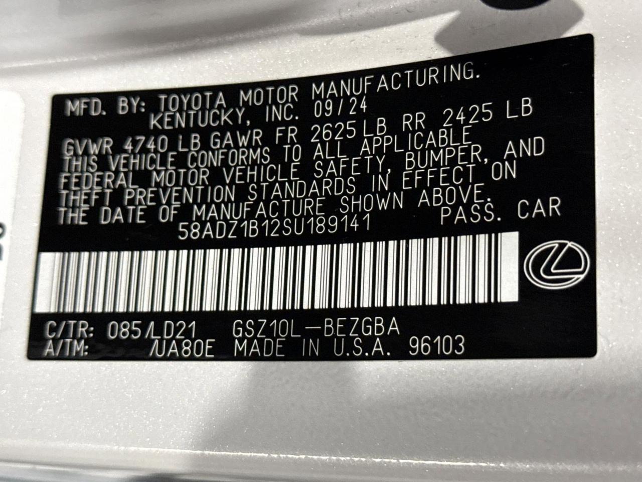 2025 Lexus ES 350 San Antonio TX