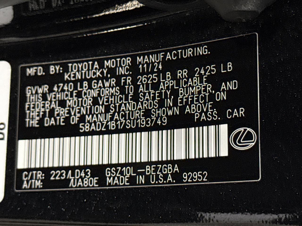 2025 Lexus ES 350 San Antonio TX