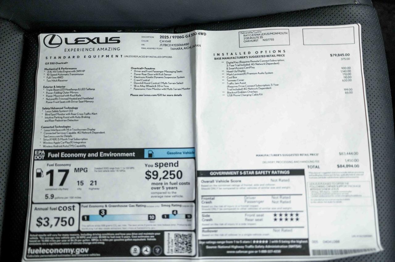 2025 Lexus GX 550 Overtrail+