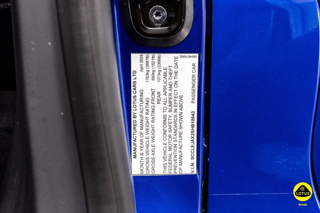 2025 Lotus Emira V6- Lease for only $999/ month for 36 mos* North Miami Beach FL