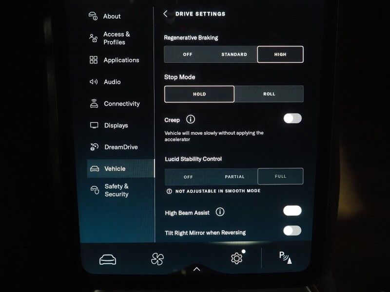 2025 Lucid Air Touring AWD *STEALTH w/GLASS CANOPY ROOF, DREAMDRIVE PRO, COMFORT & CONVENIENCE PKG, NAVIGATION, ADAPTIVE CRUISE, SAFETY ALERTS, 360 CAMERAS, NAPPA LEATHER, CLIMATE SEATS, HEATED STEERING, SURRREAL SOUND AUDIO, 20 INCH WHEELS Round Rock TX