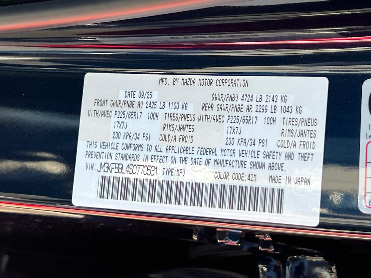 2025 MAZDA CX-5 2.5 S Select Package Hagerstown MD