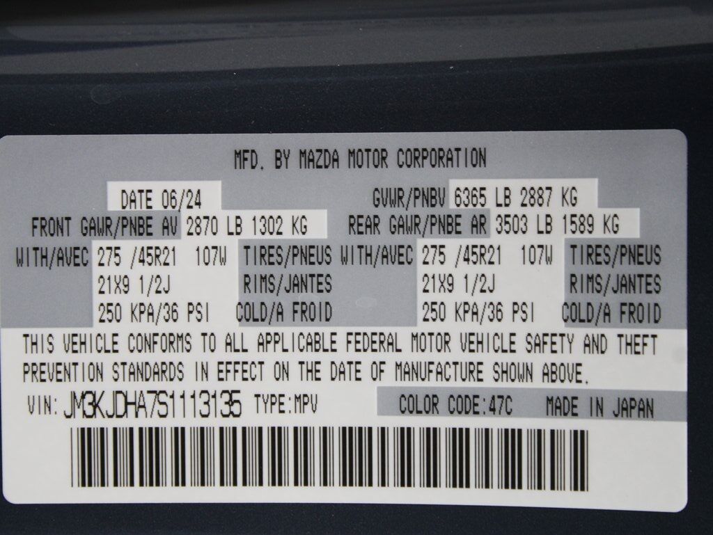 2025 MAZDA CX-70 PHEV Premium AWD Fond du Lac WI