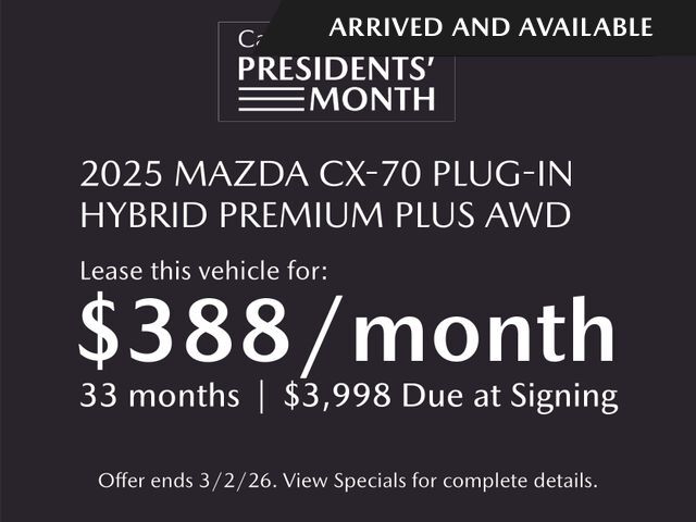 2025 MAZDA CX-70 PHEV Premium Plus San Juan Capistrano CA