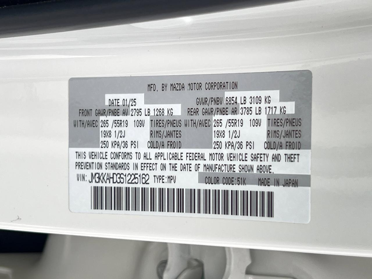 2025 MAZDA CX-90 3.3 Turbo Select Hagerstown MD