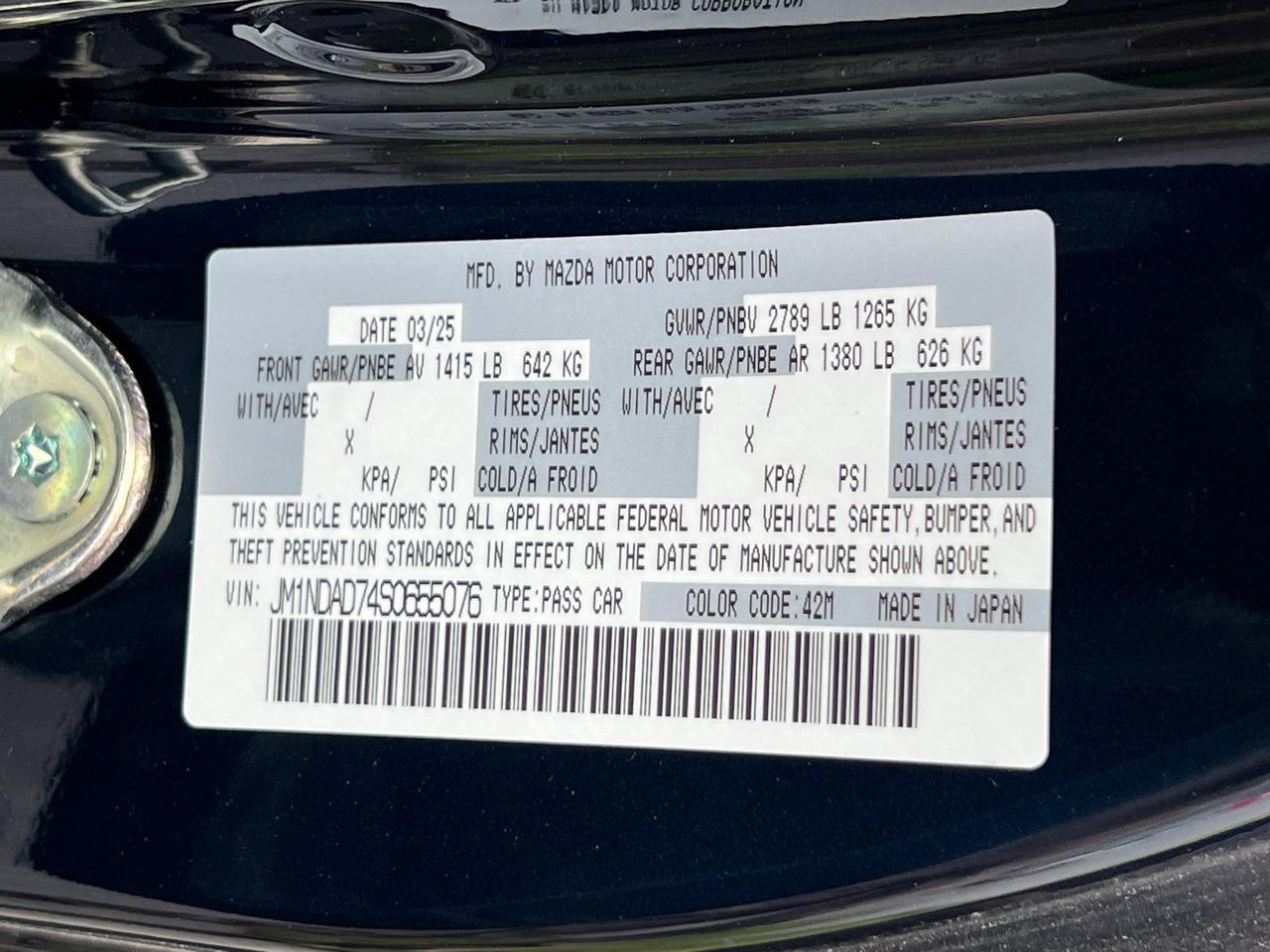 2025 MAZDA MX-5 Miata Grand Touring Hagerstown MD