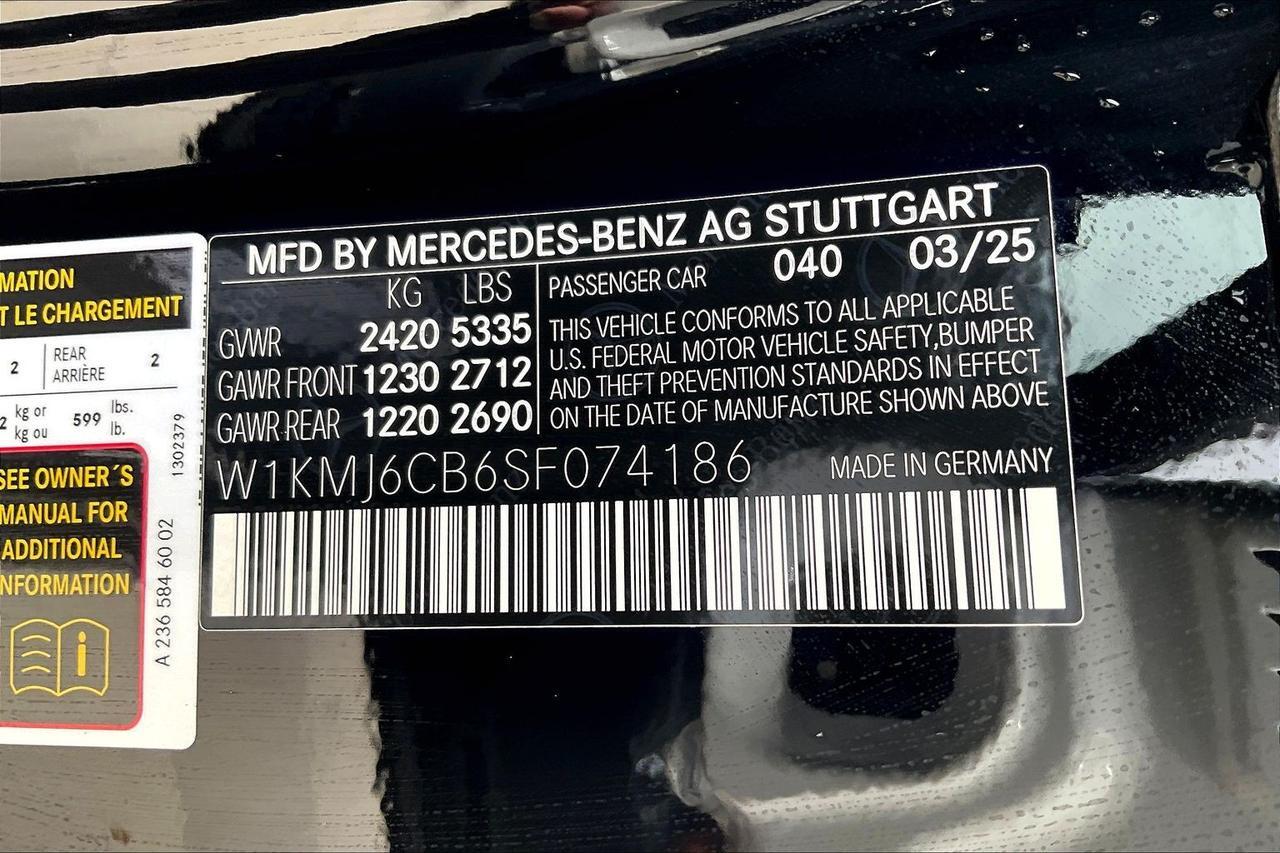 2025 MERCEDES-BENZ CLE AMG 53 4MATIC BLACK at Robbins Nissan