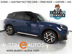 2025_MINI_Cooper Countryman SE AWD_*ICONIC TRIM, COMFORT PKG MAX, HEADS-UP DISPLAY, NAVIGATION, ADAPTIVE CRUISE, SAFETY ALERTS, 360 CAMERAS, PANO MOONROOF, VESCIN LEATHER, HEATED SEATS/STEERING, HARMAN/KARDON, WIRELESS CHARGING_ Round Rock TX