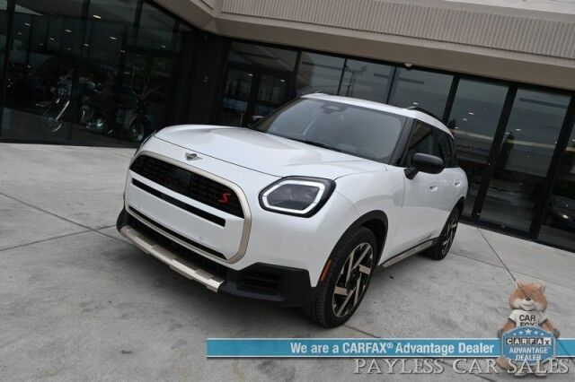 2025 MINI Countryman S / AWD / Comfort Pkg / Auto Start / Heated Leather Seats & Steering / Sunroof / Harman Kardon Speakers / NAV / HUD / Adaptive Cruise / Lane Depart & Blind Spot / Only 6k Miles / 1-Owner Anchorage AK