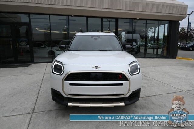 2025 MINI Countryman S / AWD / Premium Sound & Comfort Pkg / Auto Start / Heated Leather Seats & Steering / Sunroof / Harman Kardon Speakers / NAV / HUD / Adaptive Cruise / Lane Depart & Blind Spot / Only 6k Miles / 1-Owner Anchorage AK