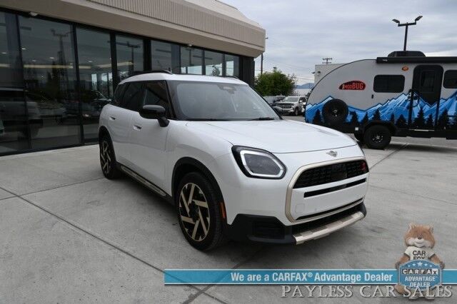 2025 MINI Countryman S / AWD / Premium Sound & Comfort Pkg / Auto Start / Heated Leather Seats & Steering / Sunroof / Harman Kardon Speakers / NAV / HUD / Adaptive Cruise / Lane Depart & Blind Spot / Only 6k Miles / 1-Owner Anchorage AK