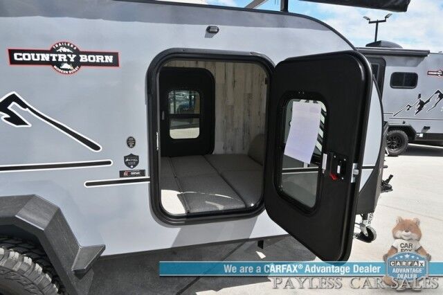 2025 MODERN BUGGY Country Born Little Buggy CB-12 / Sleeps 2 / 5000 BTU Infloor A/C / 24 Inch Flat Screen / Exterior Kitchenette / Awning / Rooftop Solar Package / Roof Rack / All Terrain Tires / Tow Pkg / 1405lbs UVW Anchorage AK